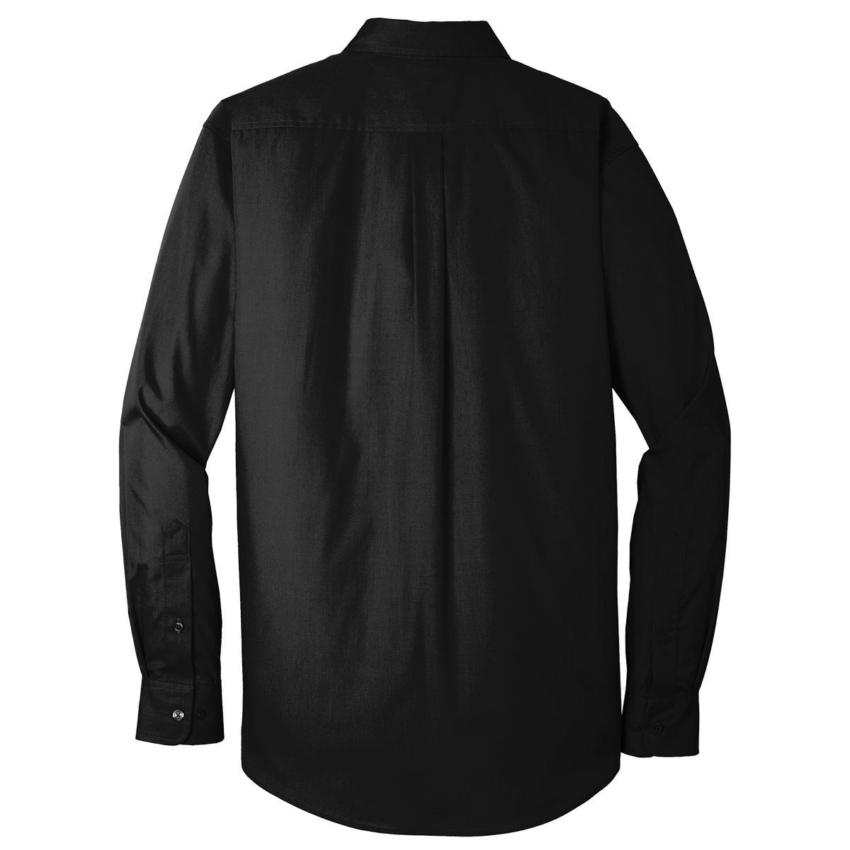 BRO Long Sleeve Standard Button-Down Work Shirt in Black – back view
