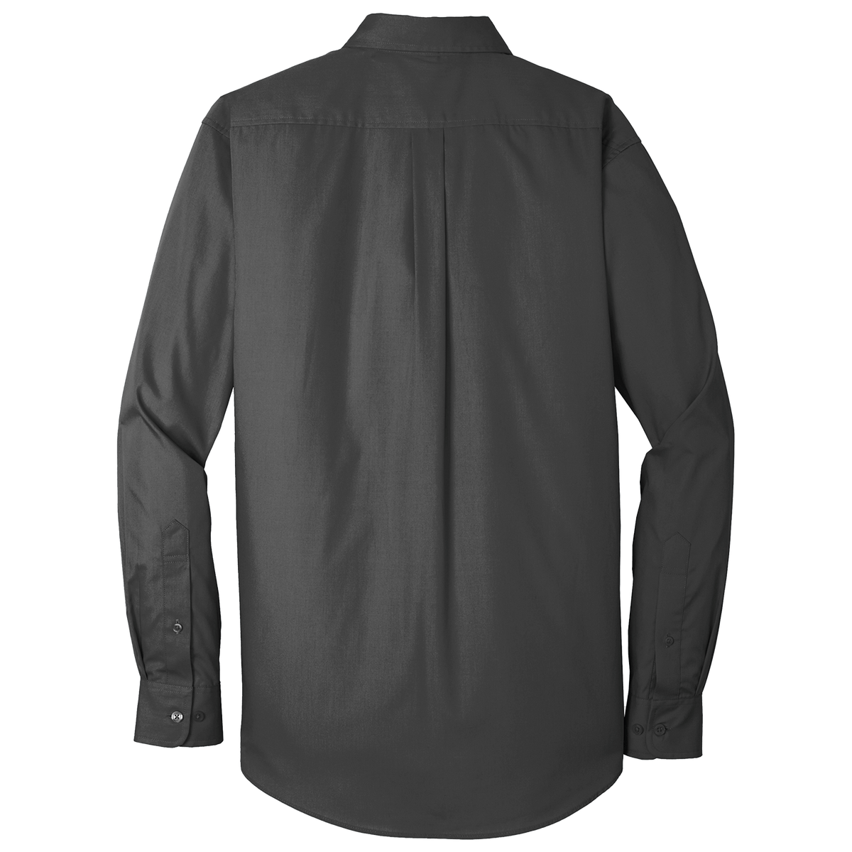 BRO Long Sleeve Standard Button-Down Work Shirt in Graphite – back view