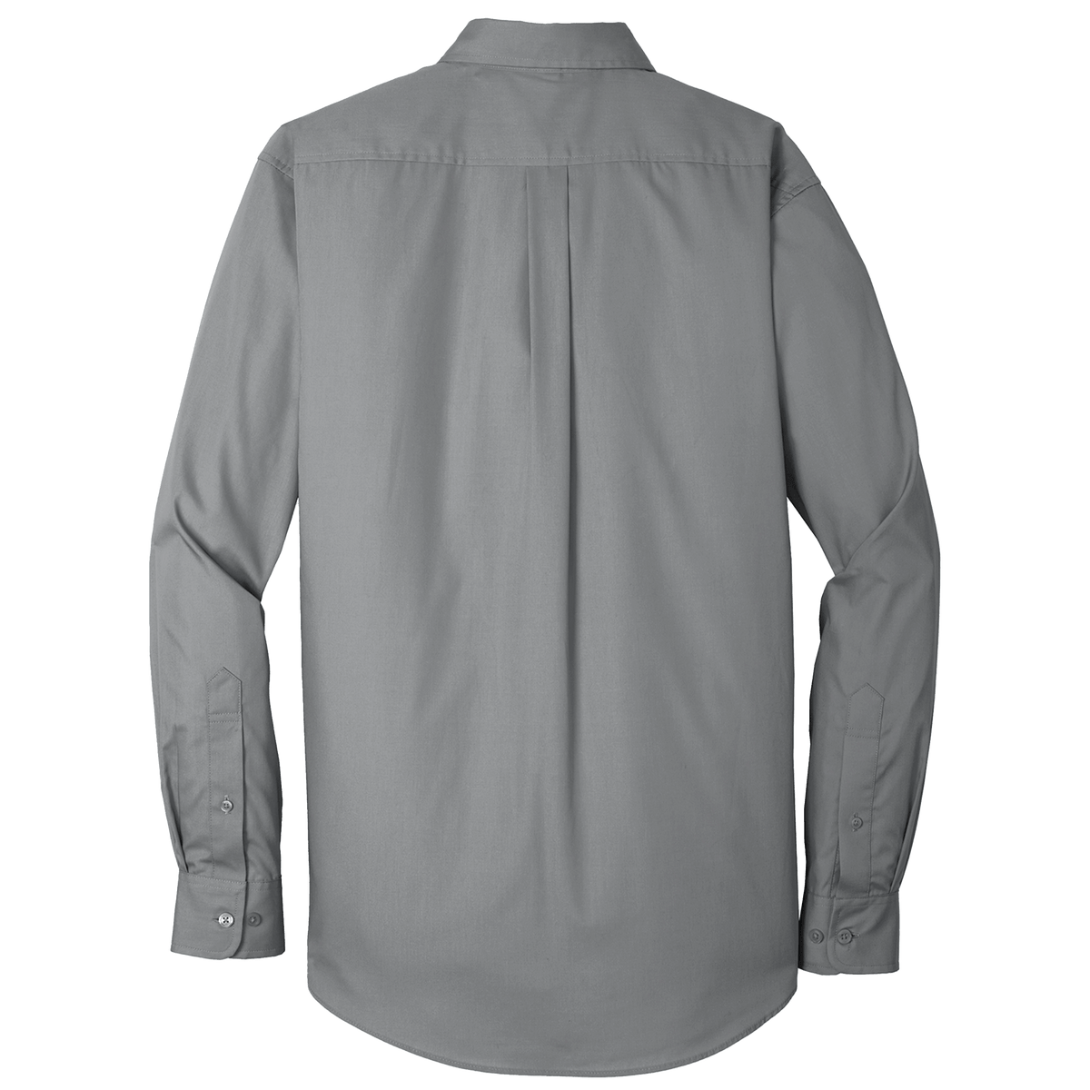 BRO Long Sleeve Standard Button-Down Work Shirt in Grey – back view