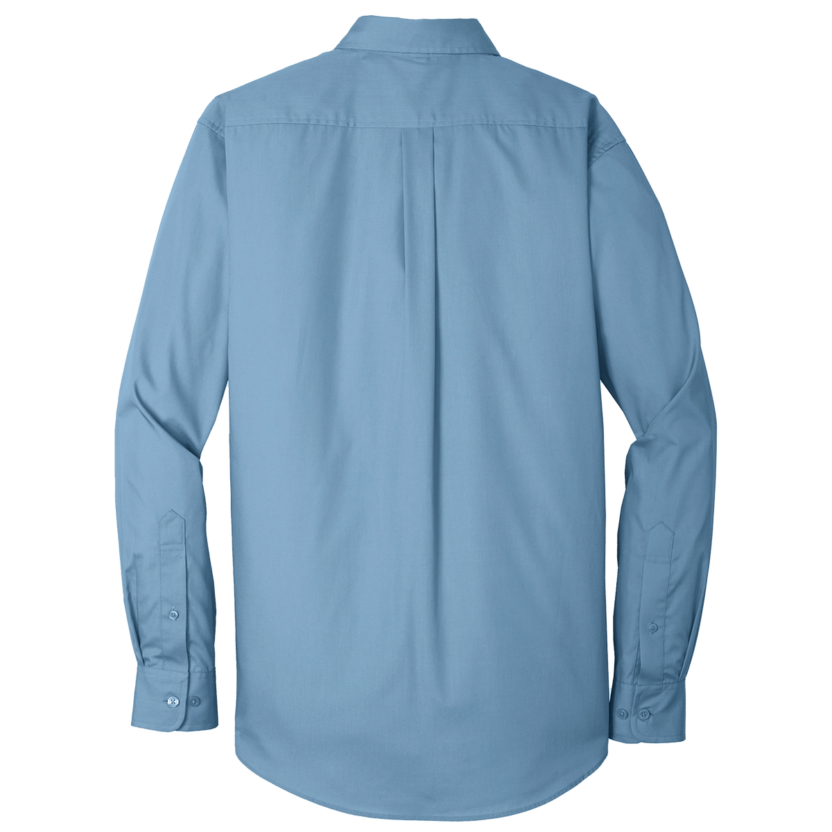 BRO Long Sleeve Standard Button-Down Work Shirt in Light Blue – back view