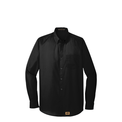 BRO Long Sleeve Standard Button-Down Work Shirt in Black – front view