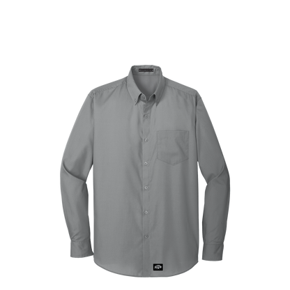 BRO Long Sleeve Standard Button-Down Work Shirt in Grey – front view