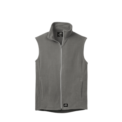 BRO Lightweight Microfleece Vest in Pearl Grey – front view