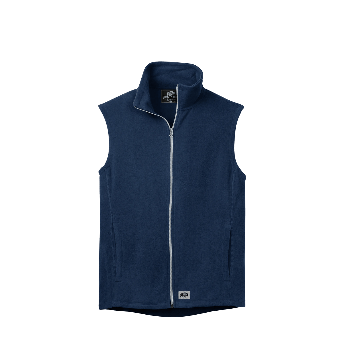 BRO Lightweight Microfleece Vest in True Navy – front view
