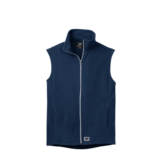 BRO Lightweight Microfleece Vest in True Navy – front view