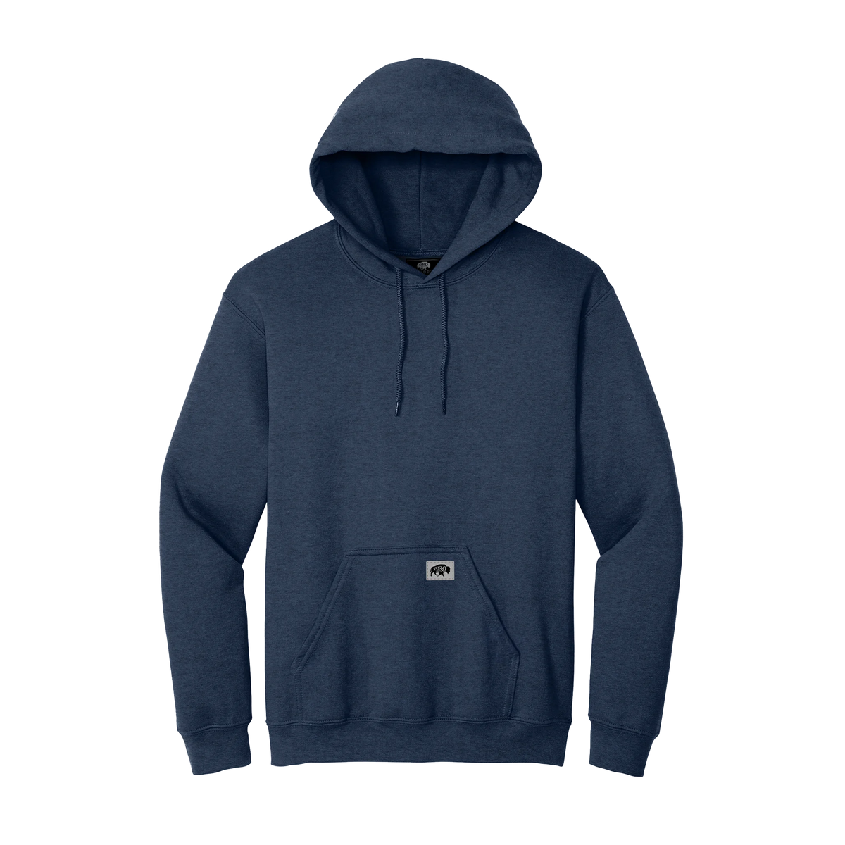 BRO Midweight Pullover Hoodie in Navy – front view
