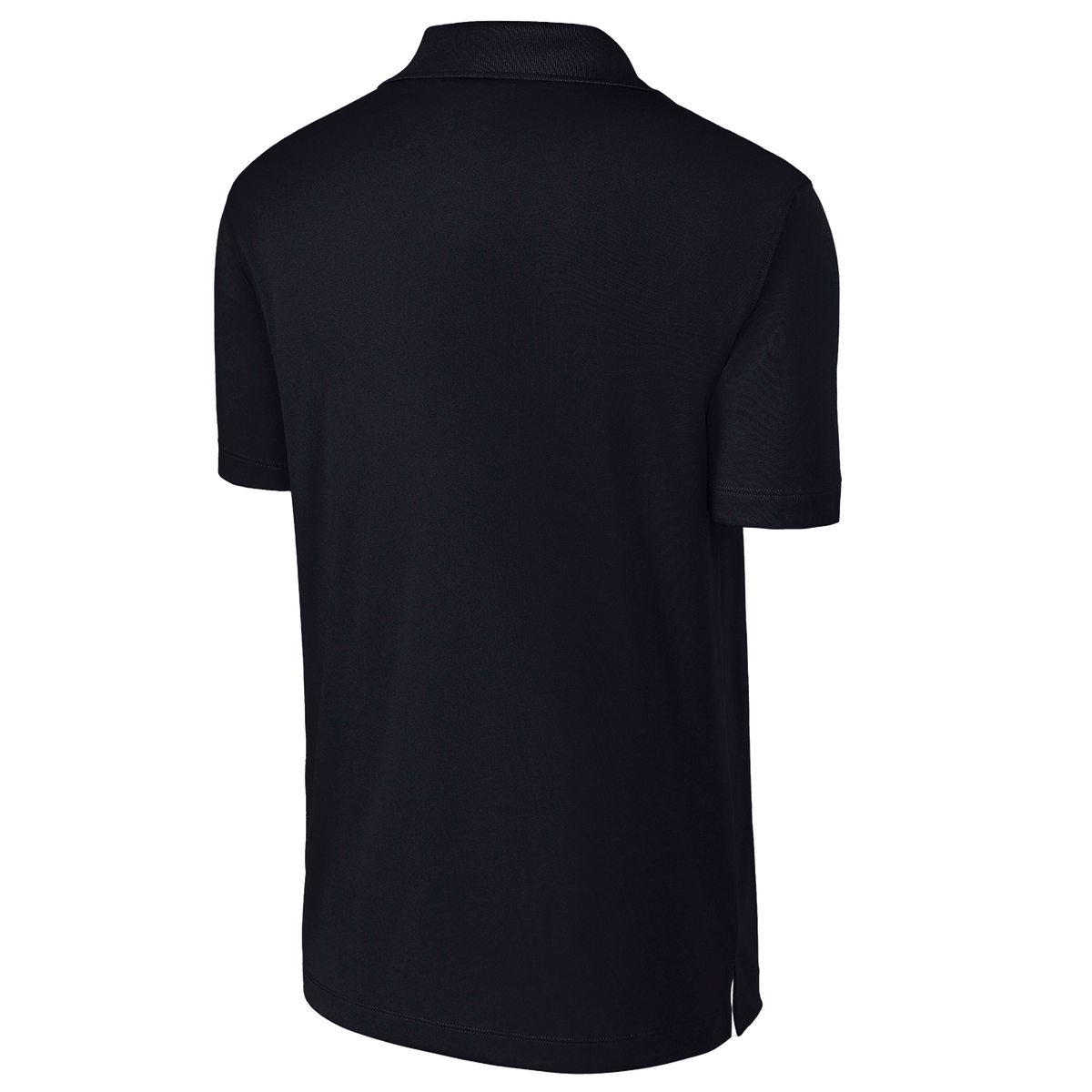 BRO Performance Polo Shirt in Black – back three-quarter view