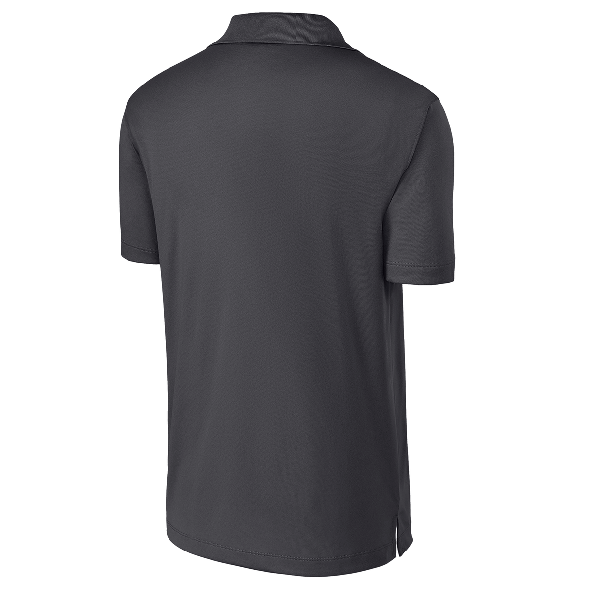 BRO Performance Polo Shirt in Iron Grey – back three-quarter view
