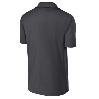 BRO Performance Polo Shirt in Iron Grey – back three-quarter view
