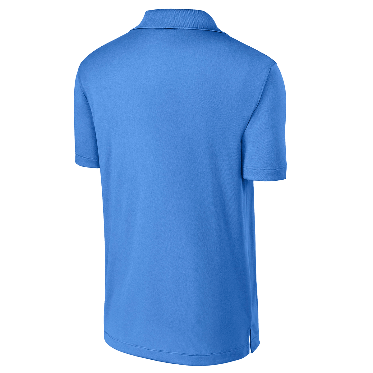 BRO Performance Polo Shirt in Light Blue – back three-quarter view