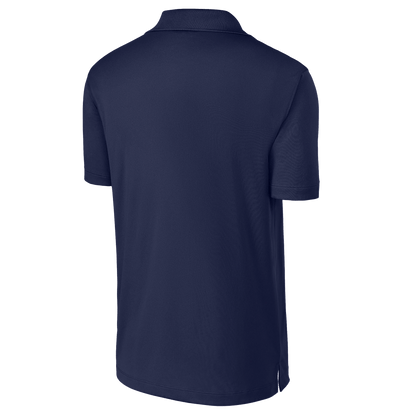 BRO Performance Polo Shirt in Navy – back three-quarter view