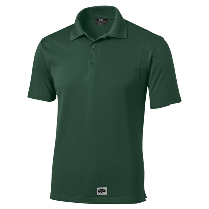 BRO Performance Polo Shirt in Forest Green – front three-quarter view