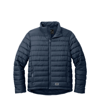 BRO Lightweight Insulated Puffer Jacket in Navy – front view