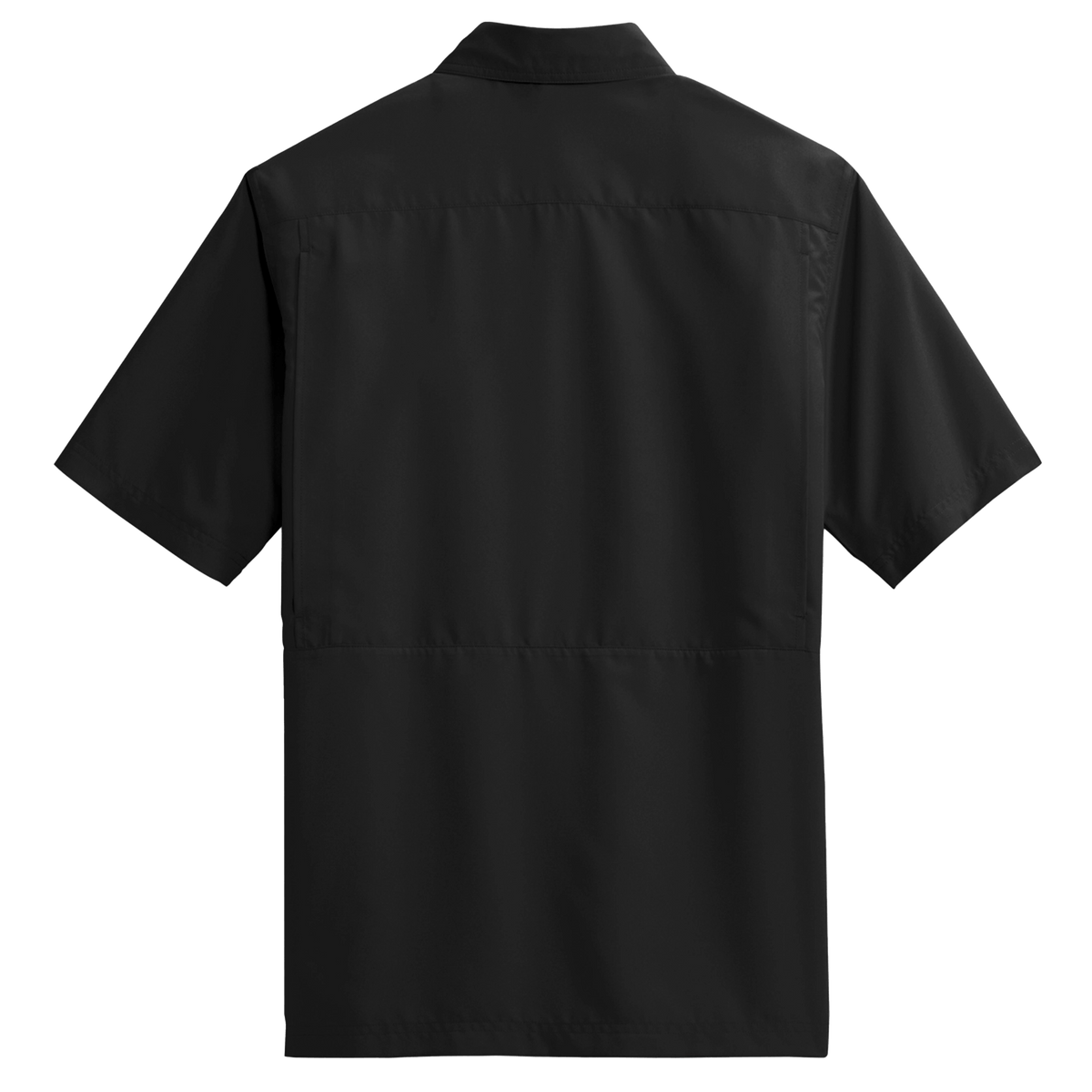 BRO Short Sleeve Daybreak UV Vented Shirt in Black – back view