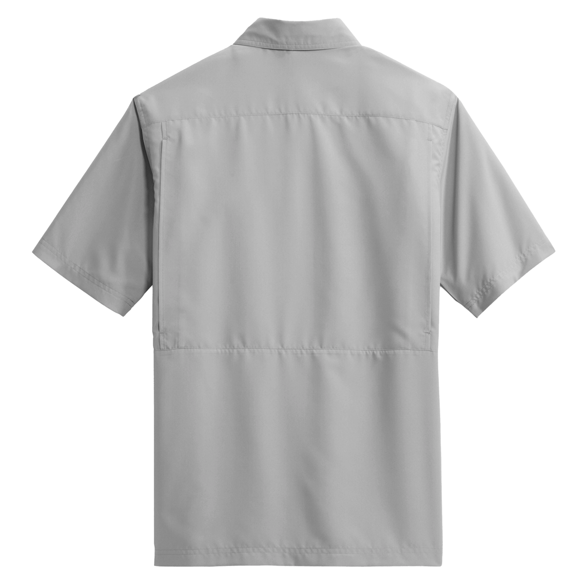 BRO Short Sleeve Daybreak UV Vented Shirt in Grey – back view