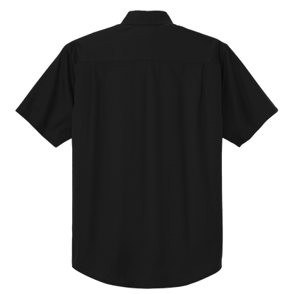 BRO Short Sleeve Ripstop Work Shirt in Black – back view