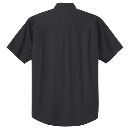 BRO Short Sleeve Ripstop Work Shirt in Echo Steel – back view
