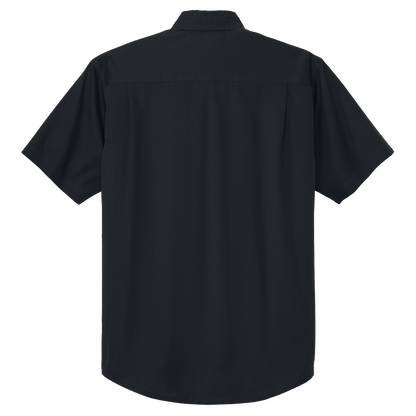 BRO Short Sleeve Ripstop Work Shirt in Navy – back view