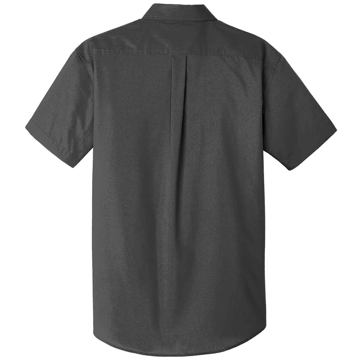 BRO Short Sleeve Classic Button-Down Work Shirt in Graphite – back view