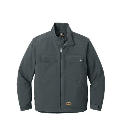 BRO Insulated Soft Shell Work Jacket in Iron Grey – front view