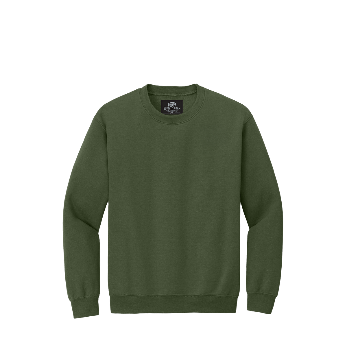 BRO Midweight Sweatshirt in Military Green – front view