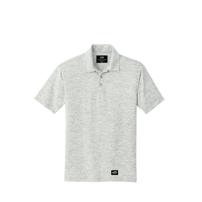BRO Heathered Polo Shirt in Silver Electric – front view